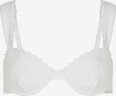 Karl Lagerfeld Bikinitoppi ' Strukturiertes Bikini-Top Perlen und Bügeln ' koossa 90 värissä kerma, Tuotenäkymä