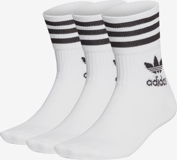 Chaussettes ADIDAS ORIGINALS en blanc : devant