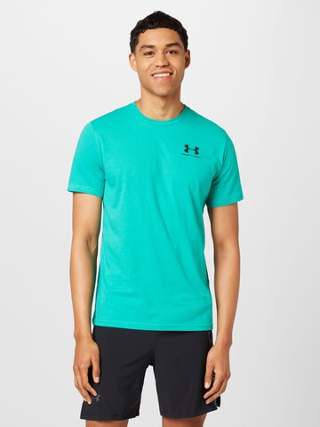 UNDER ARMOUR Funkční tričko – zelená: přední strana