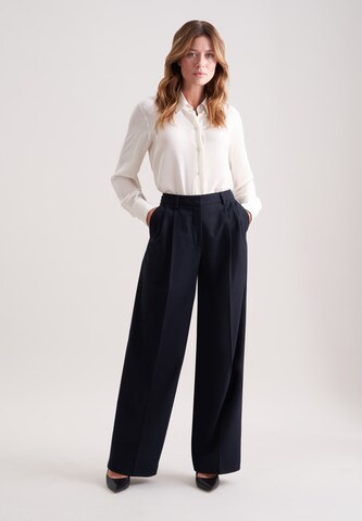 Regular Pantalon à plis SEIDENSTICKER en bleu