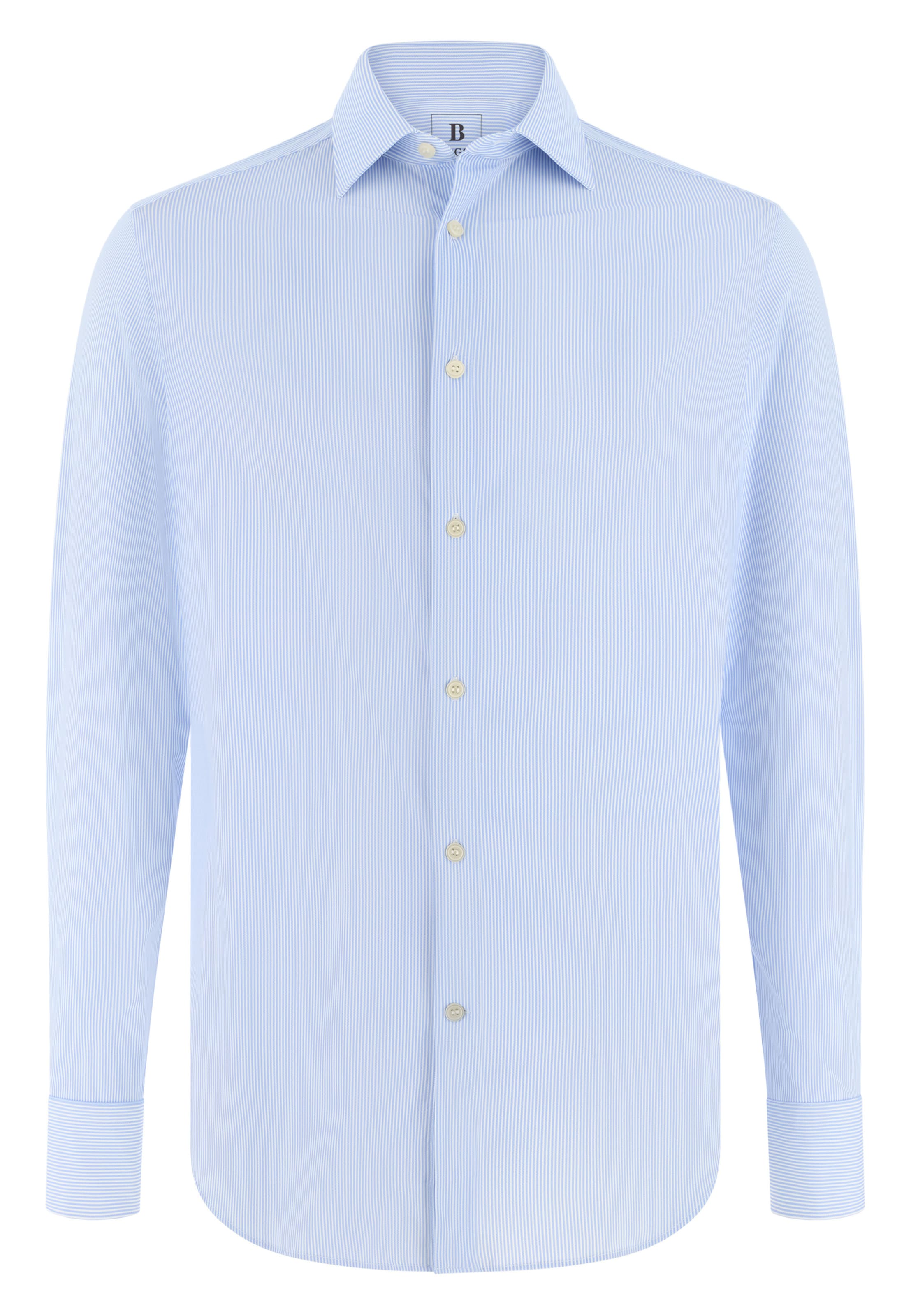 Boggi Milano Regular Fit Hemd in Blau: Vorderseite