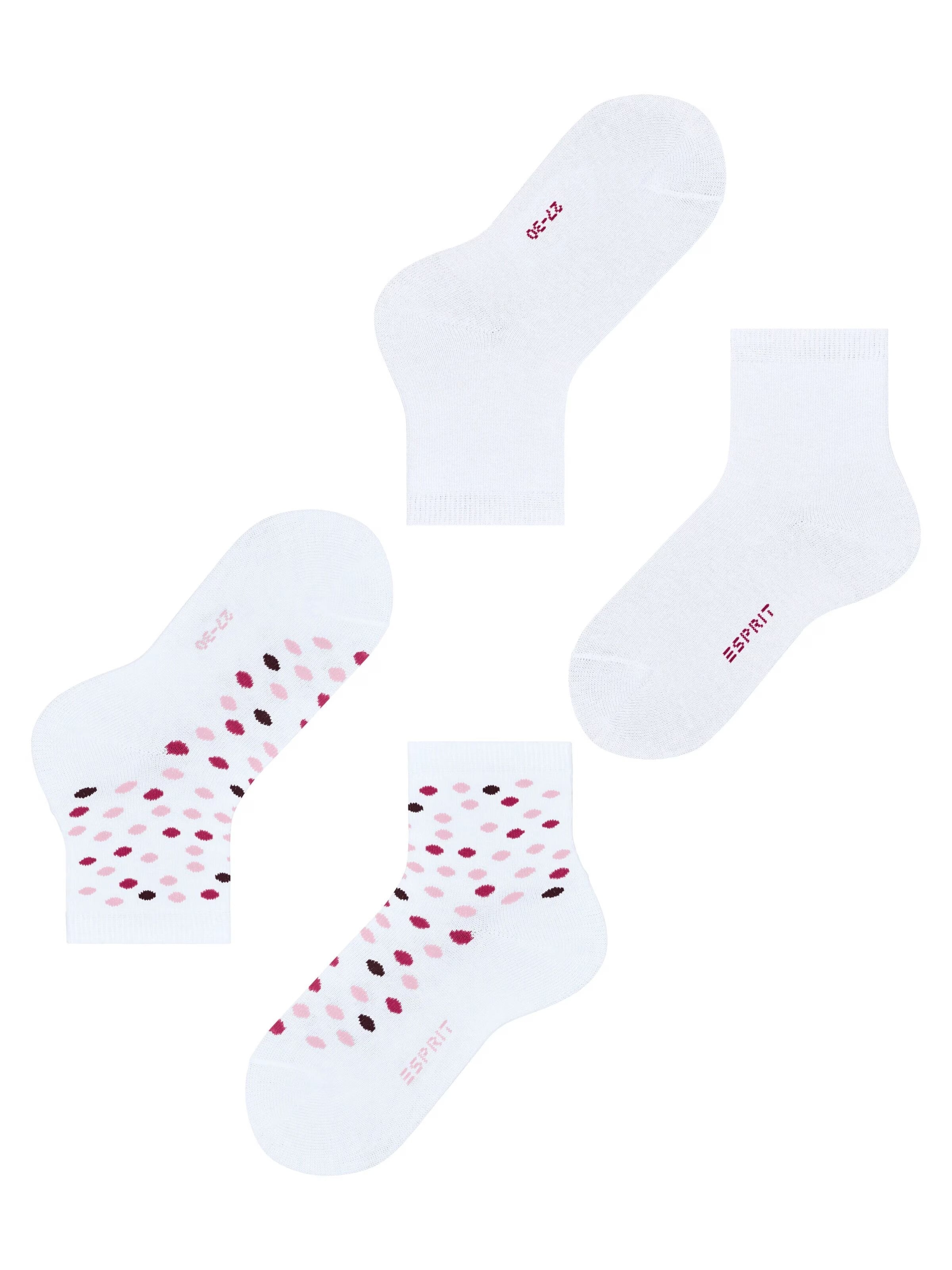 ESPRIT Socks 'Happy Dot 2-Pack' in White