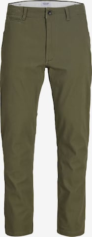JACK & JONES Lærredsbukser 'Marco Fred' i grøn: forside