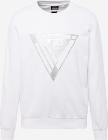 GUESS Sweatshirt 'FOIL' in Wit: voorkant