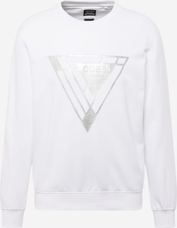 GUESS Sweatshirt 'FOIL' in Weiß: predná strana