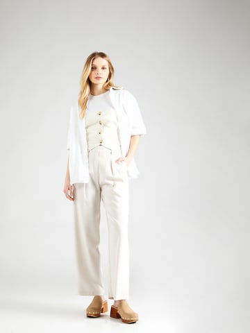 ABOUT YOU Wide leg Pants 'Mira' in Beige