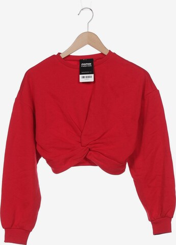 H&M Sweatshirt & Zip-Up Hoodie in M in Red: front