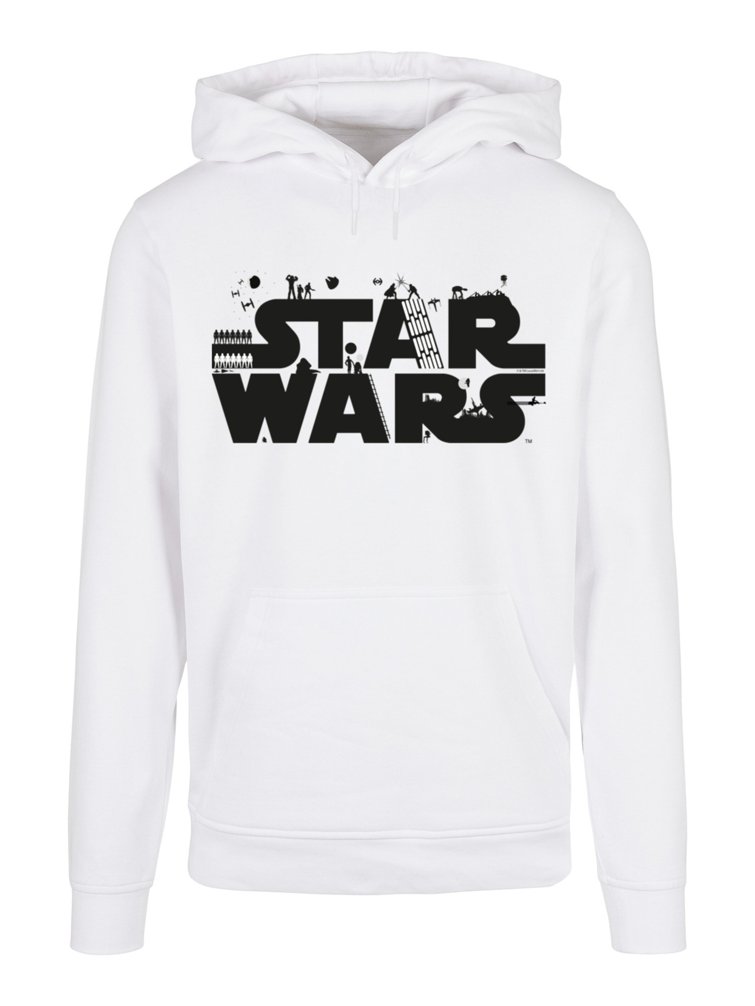 F4NT4STIC Sweatshirt in Wit: voorkant