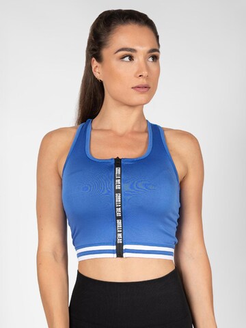 Gorilla Wear Top 'Mesa' in Blue: front