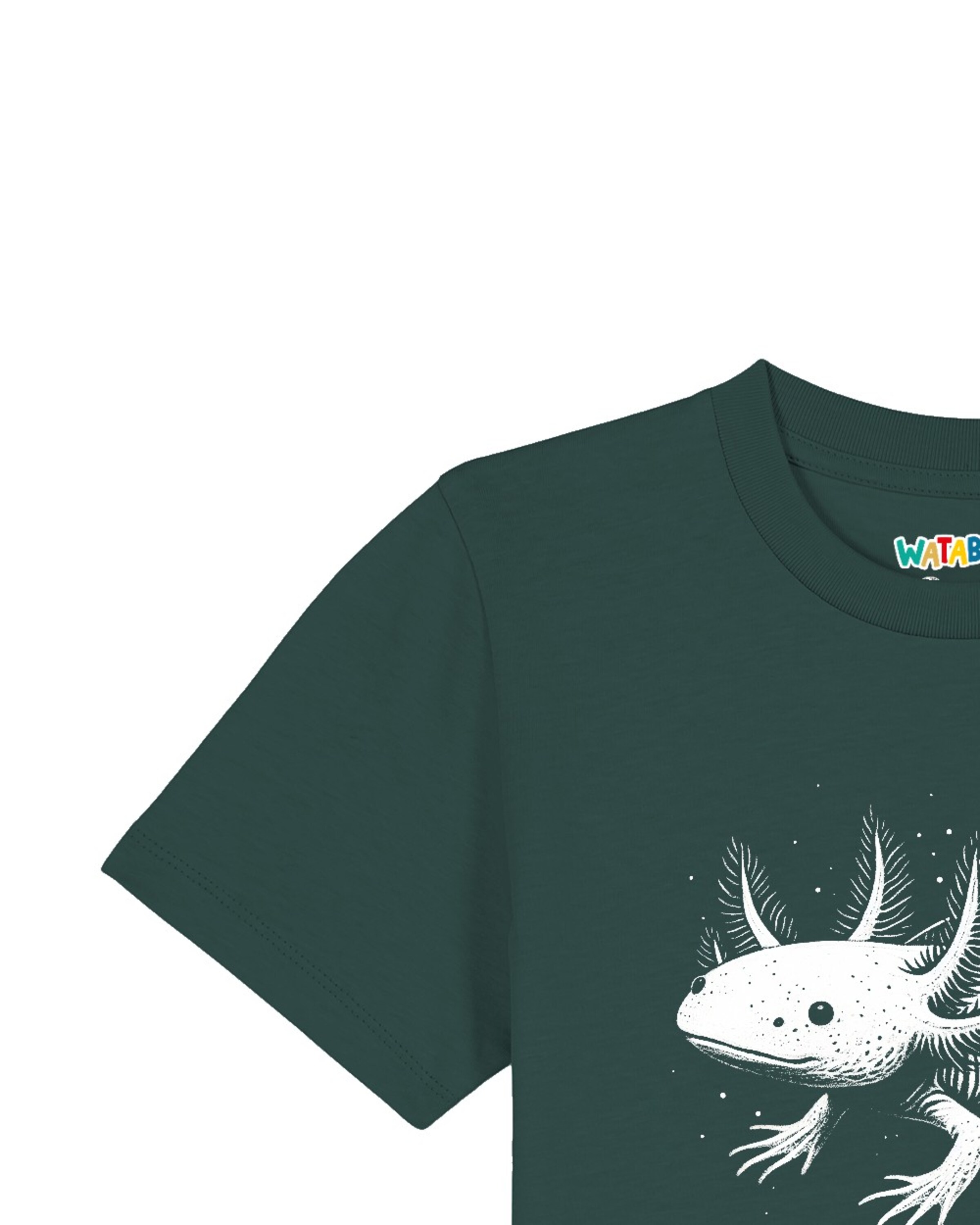 watabout.kids Shirt 'Axolotl' in Green