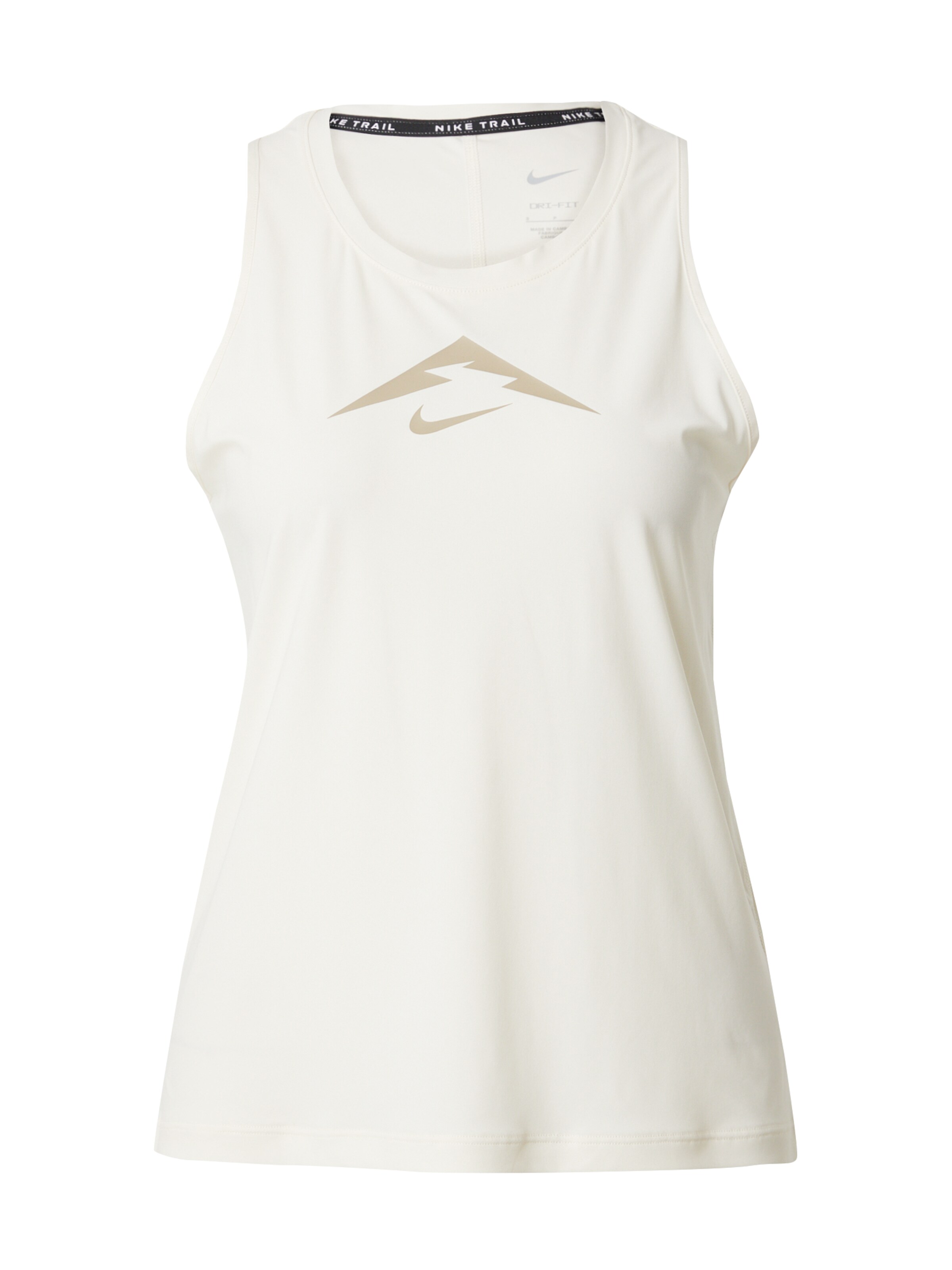 Sport top 'Trail' de la NIKE pe bej: față