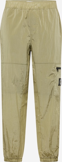 Pantaloni Calvin Klein Jeans pe verde stuf / negru / alb, Vizualizare produs