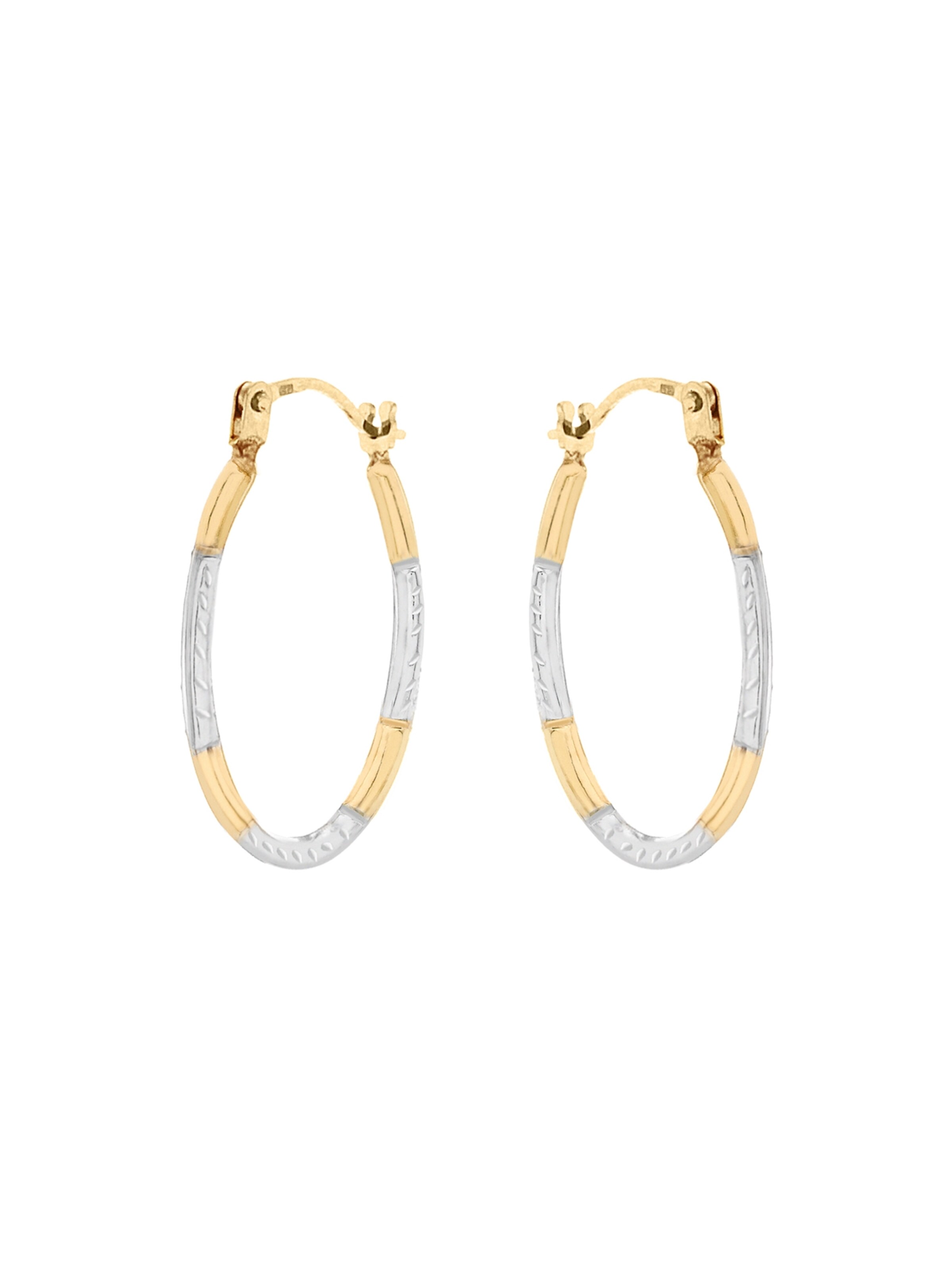 Lucardi Earrings 'Klassisch' in Gold