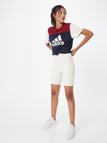 ADIDAS SPORTSWEAR Funkčné tričko 'Essentials Colorblock Logo' - Modrá