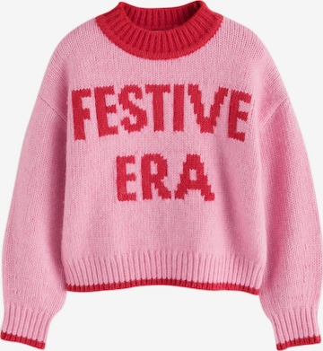 Pullover 'Santa Letter' di Next in rosa: frontale