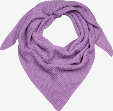 styleBREAKER Tuch 'Strick Dreiecktuch Reiskorn Strickmuster' in Lila: Vorderseite