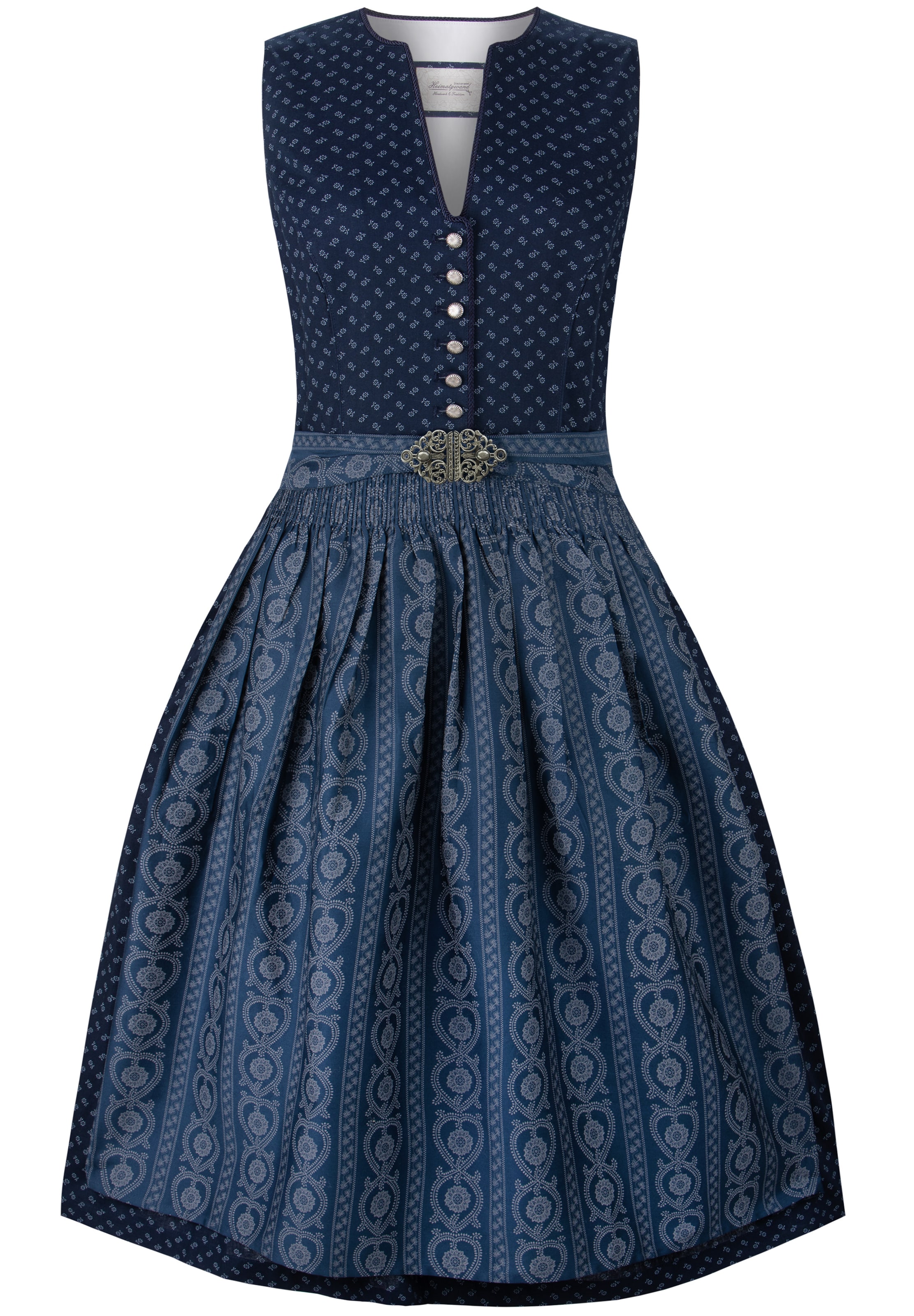 STOCKERPOINT Dirndl 'Ellie' in Blauw: voorkant