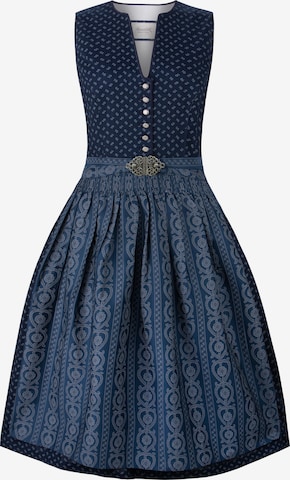 STOCKERPOINT Dirndl 'Ellie' in Blauw: voorkant