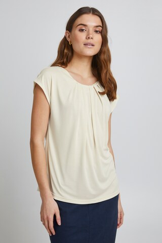 b.young Blouse 'BYPERL' in Beige: voorkant