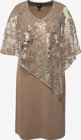 Robe fourreau Ulla Popken en beige : devant