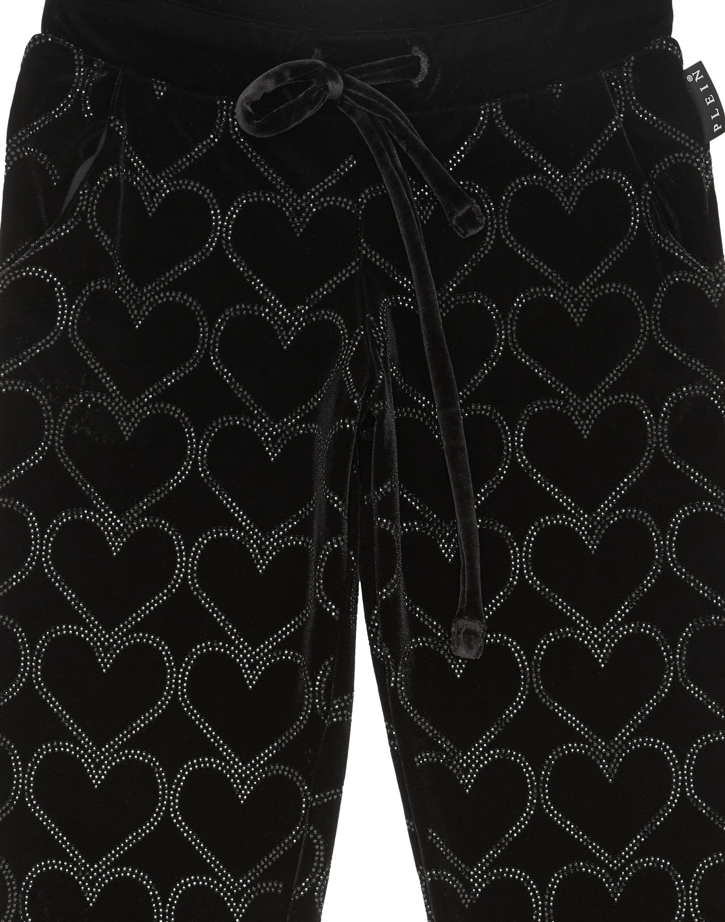 Philipp Plein - Tapered Calças 'Heart' em preto