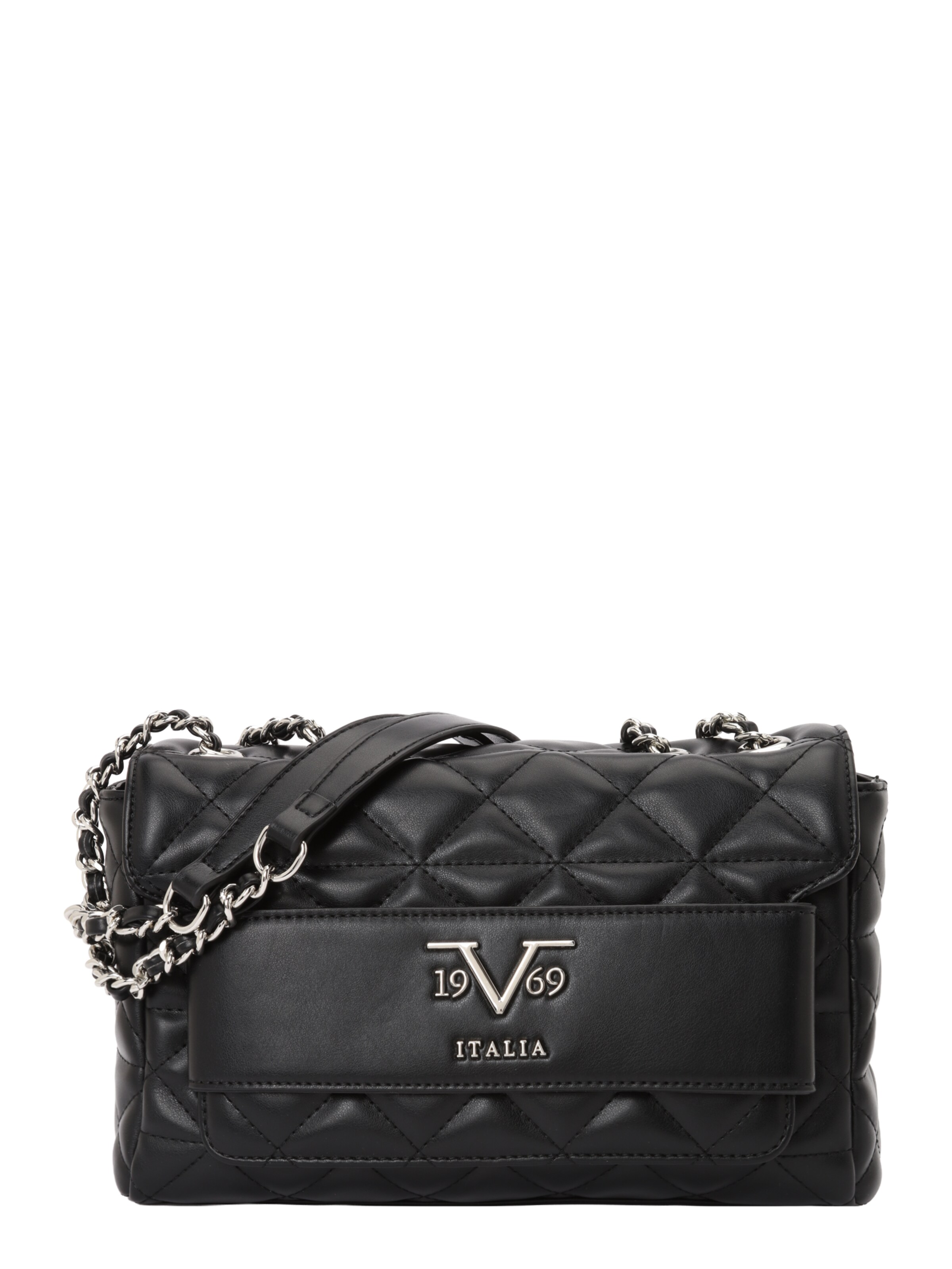 juoda 19V69 ITALIA Rankinė ant peties 'Gaia Silver': priekis