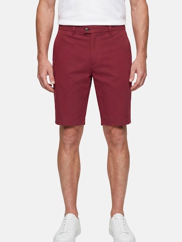 Thomas Goodwin Slim fit Trousers in Red: front