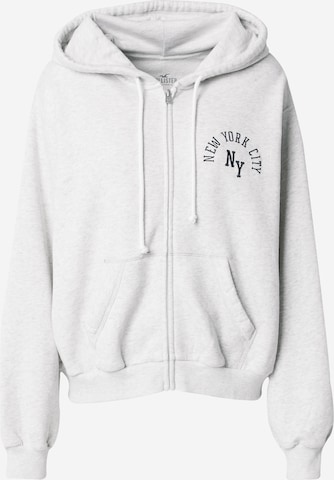 HOLLISTER Sweat jacket in Grey: front