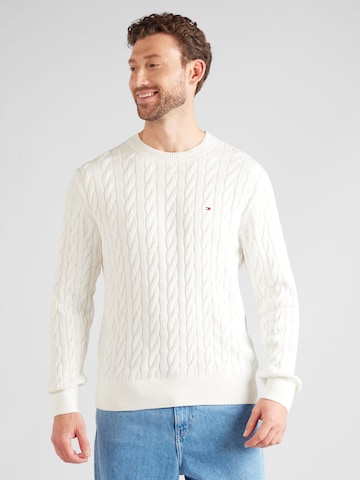 TOMMY HILFIGER Sweater 'Classics' in White: front