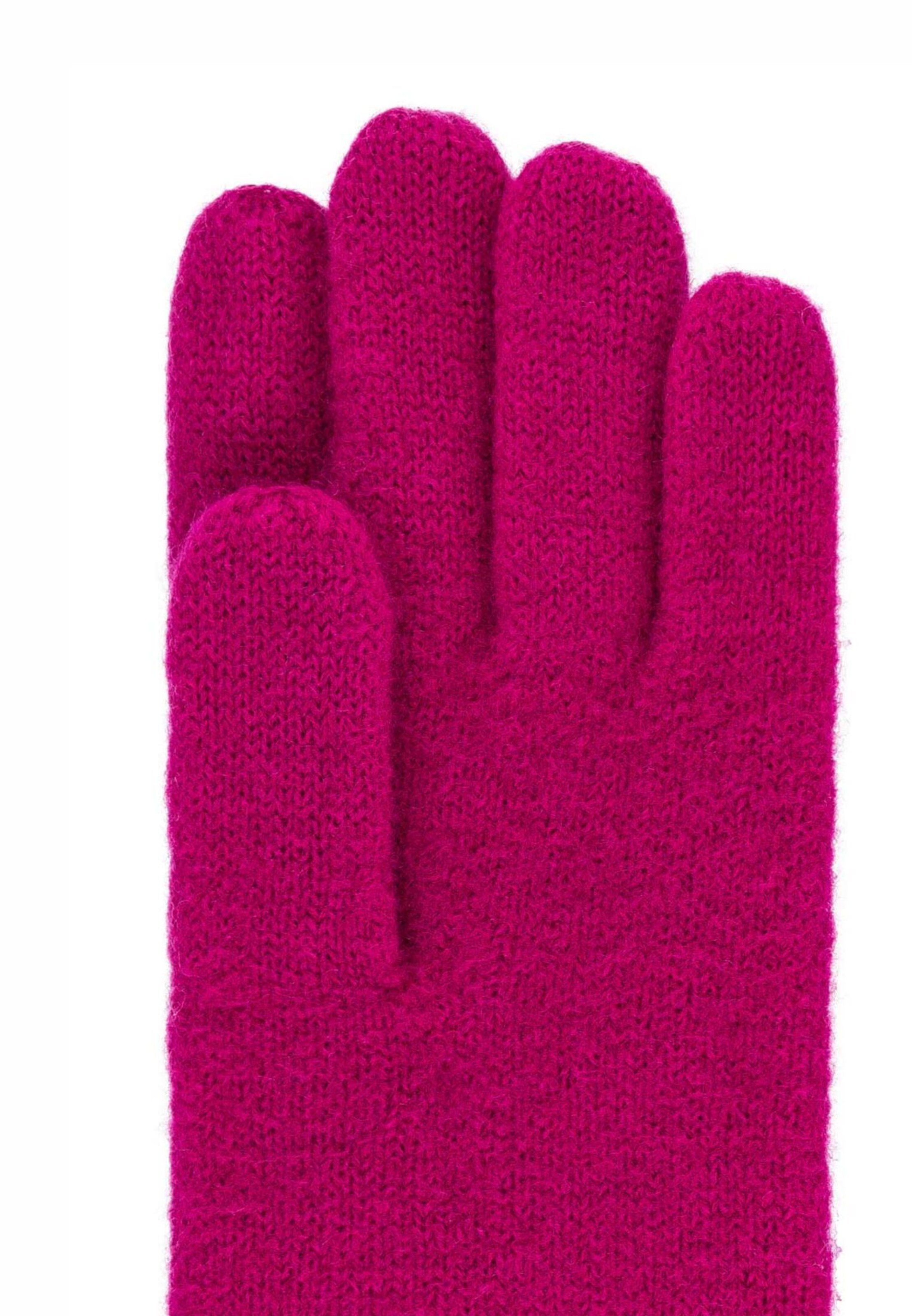 Mezzoguanti 'FELTED WOOL' di Roeckl in rosa