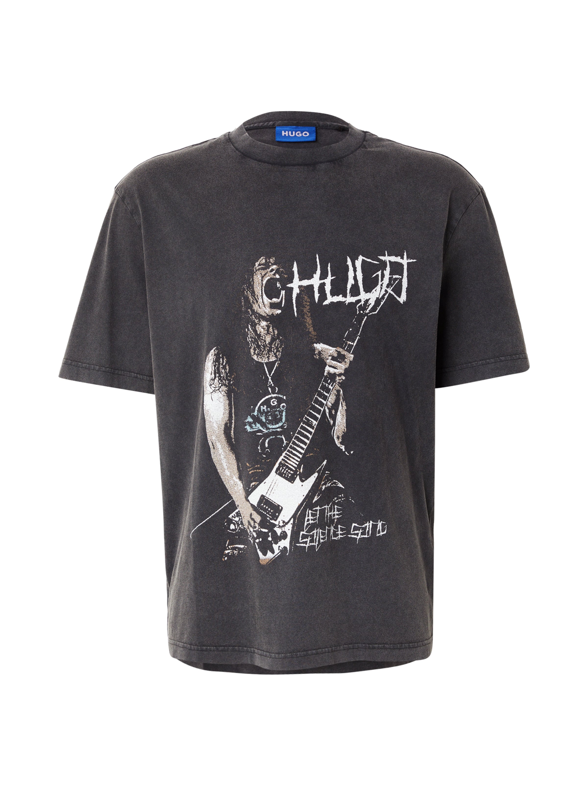 HUGO Shirt 'Noctornix' in Black: front