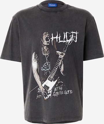 T-Shirt 'Noctornix' HUGO en noir : devant