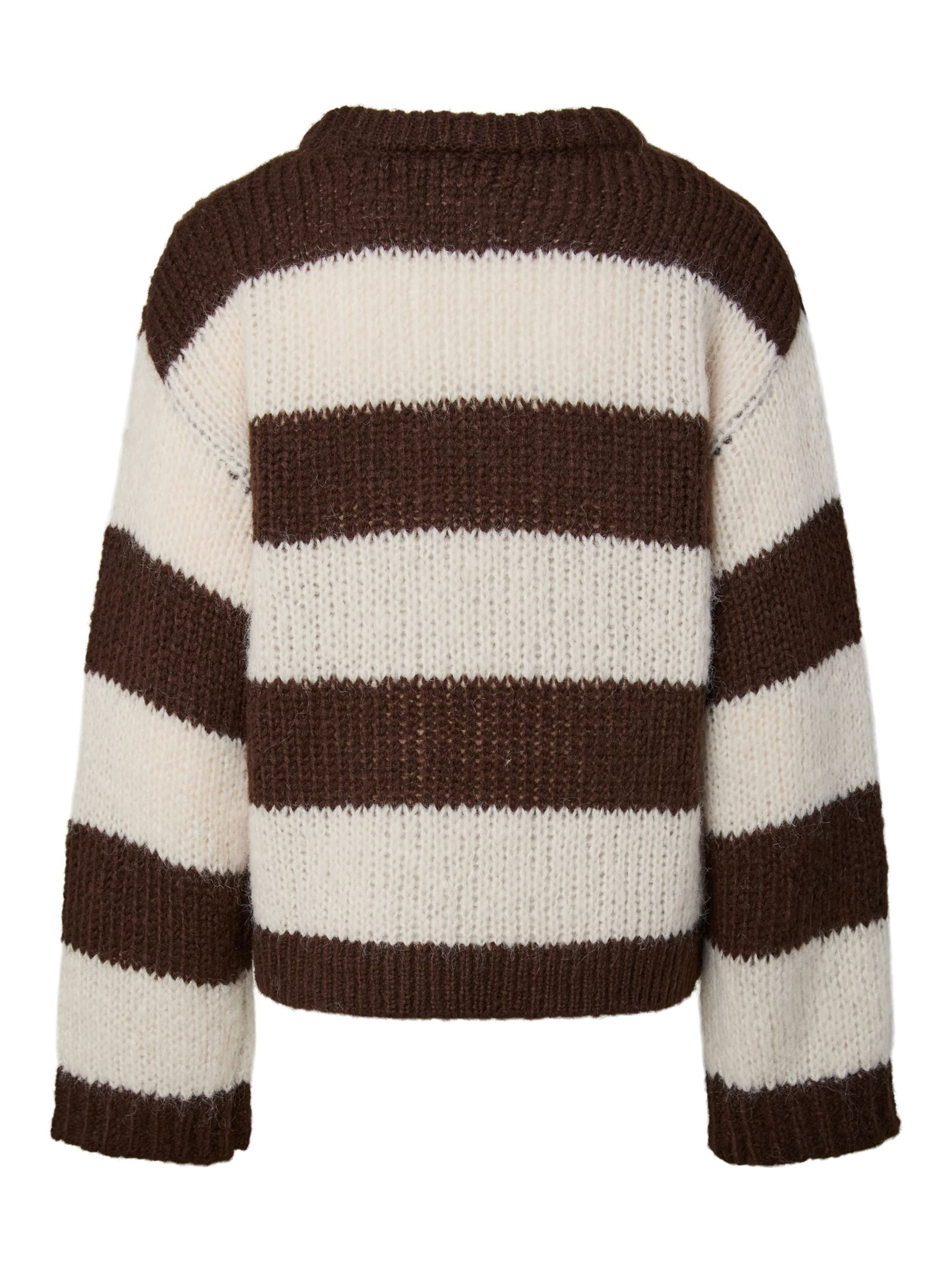 PIECES Pullover 'PCDorthea' in Braun