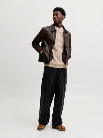 Pull-over 'JJENIEL' JACK & JONES en beige