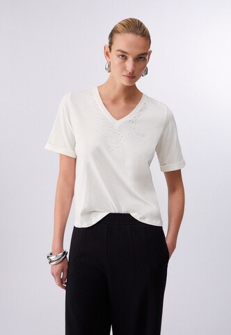 T-shirt Liu Jo en blanc : devant