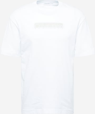 Calvin Klein - Camisa 'NEW YORK' em branco: frente