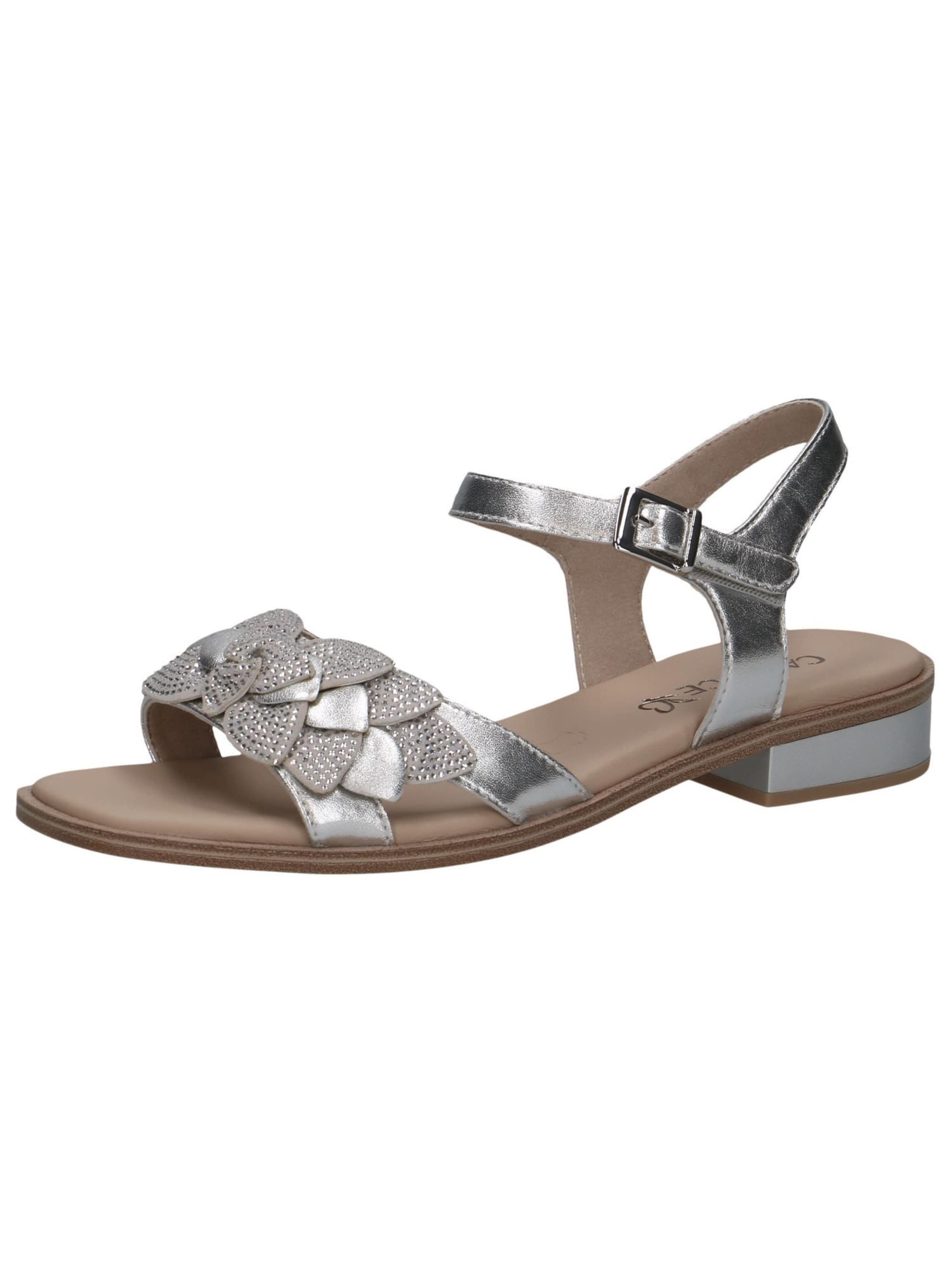 CAPRICE Sandale in Silber: Vorderseite