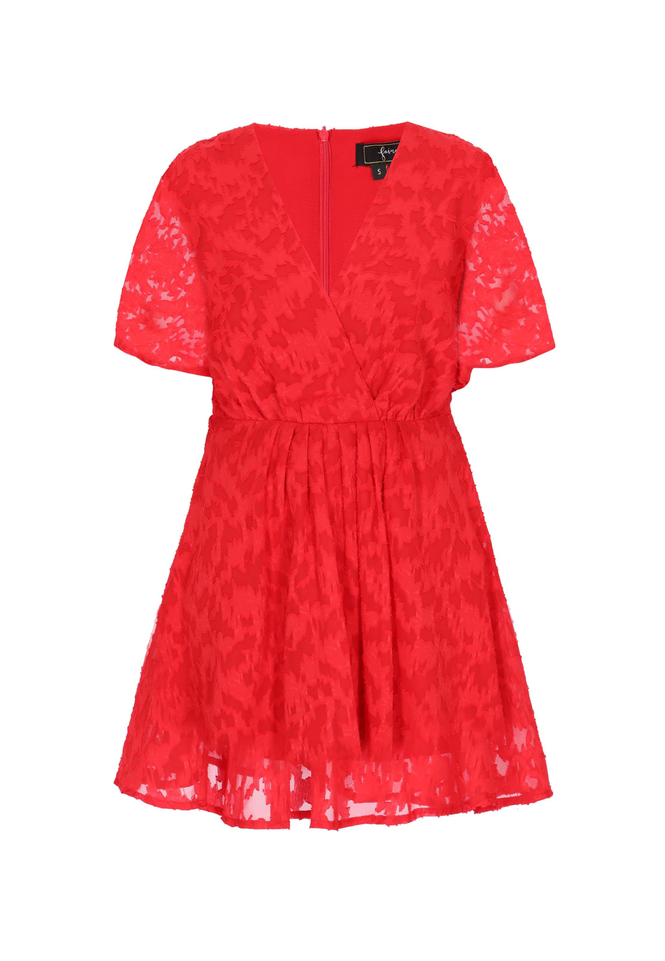 faina Jurk 'Festive' in Rood: voorkant