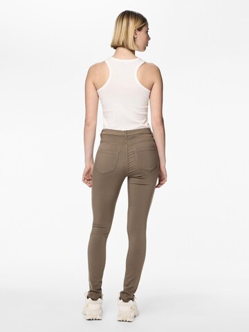 PIECES Skinny Jeggings in Braun
