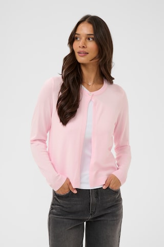 Cardigan Kaffe en rose : devant