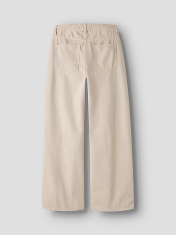 LMTD Wide Leg Jeans in Beige