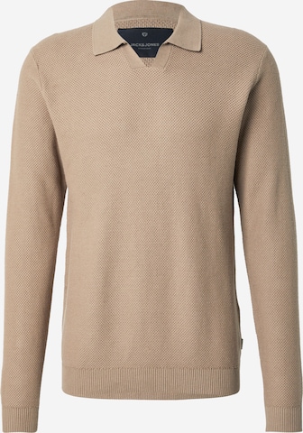 JACK & JONES Свитер 'JPRBLAEASTON' в Коричневый: спереди