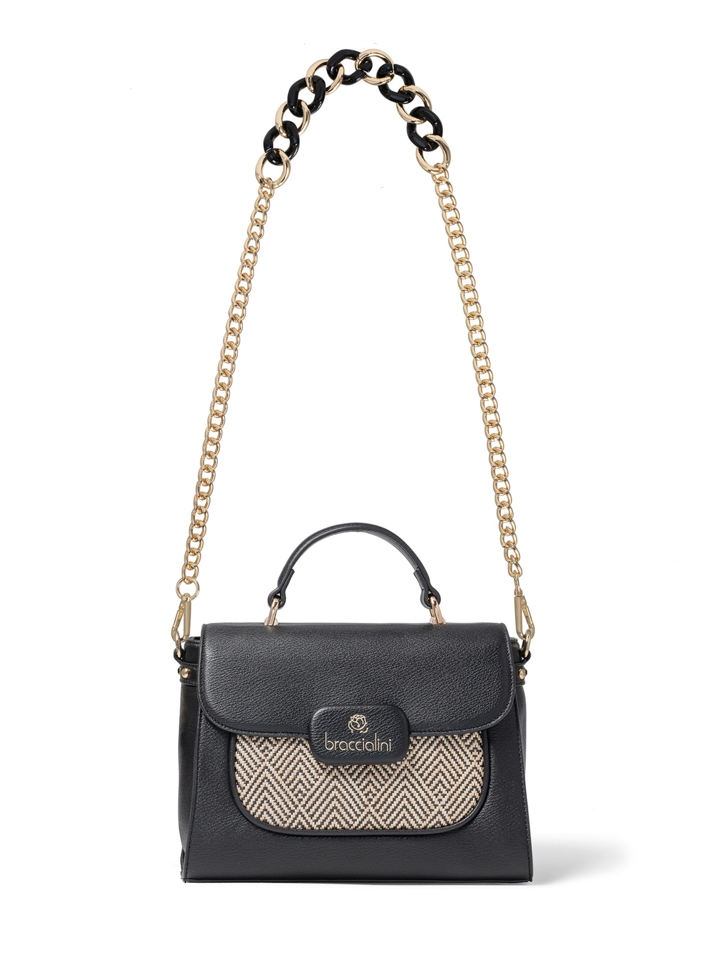 Sacs à main 'Erisma Chic' Braccialini en noir : devant