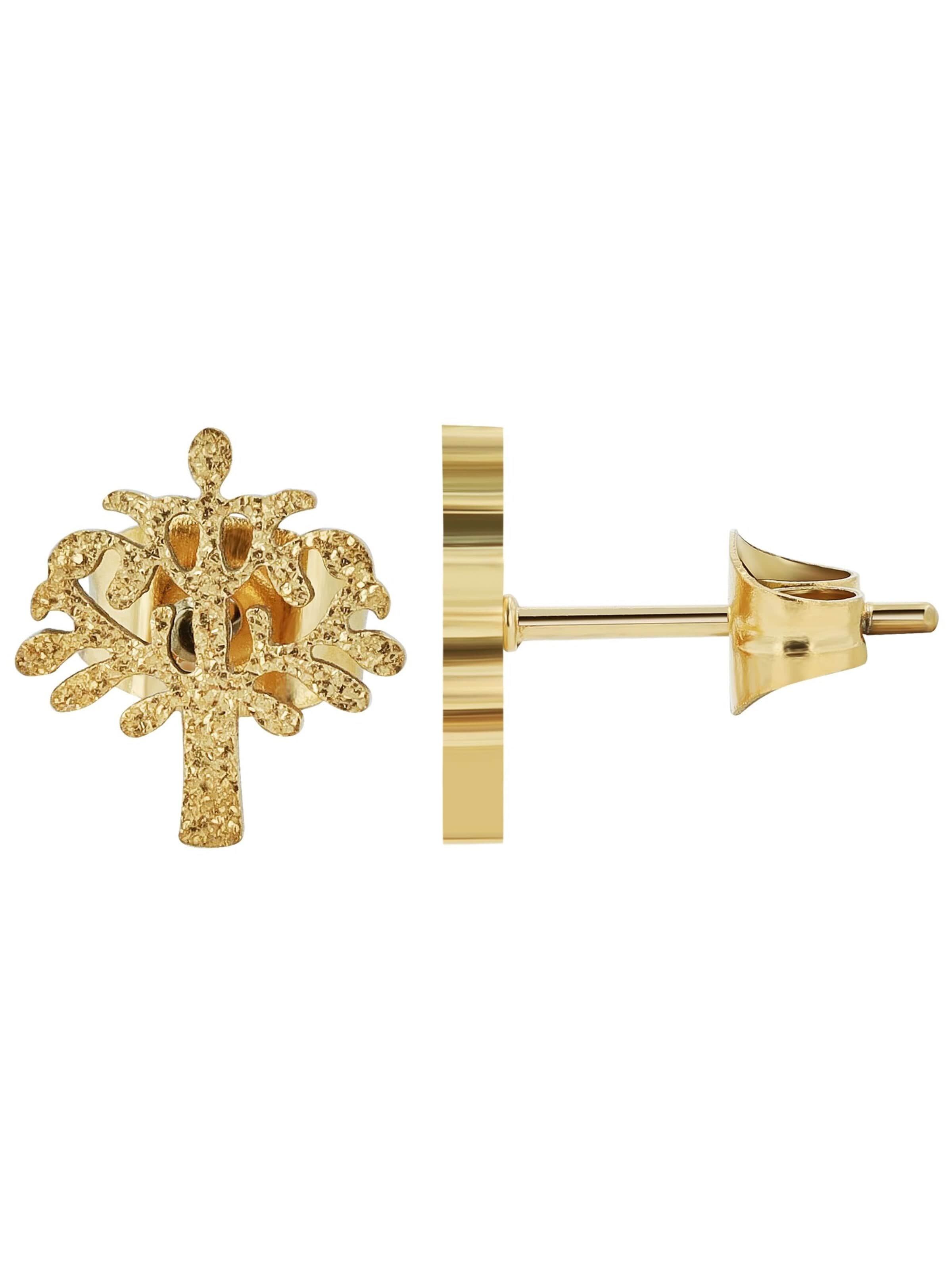 Akzent Jewelry Set 'Edelstahl silber' in Gold: front