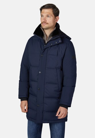 HECHTER PARIS Winterjas 'Comfortable' in Blauw: voorkant