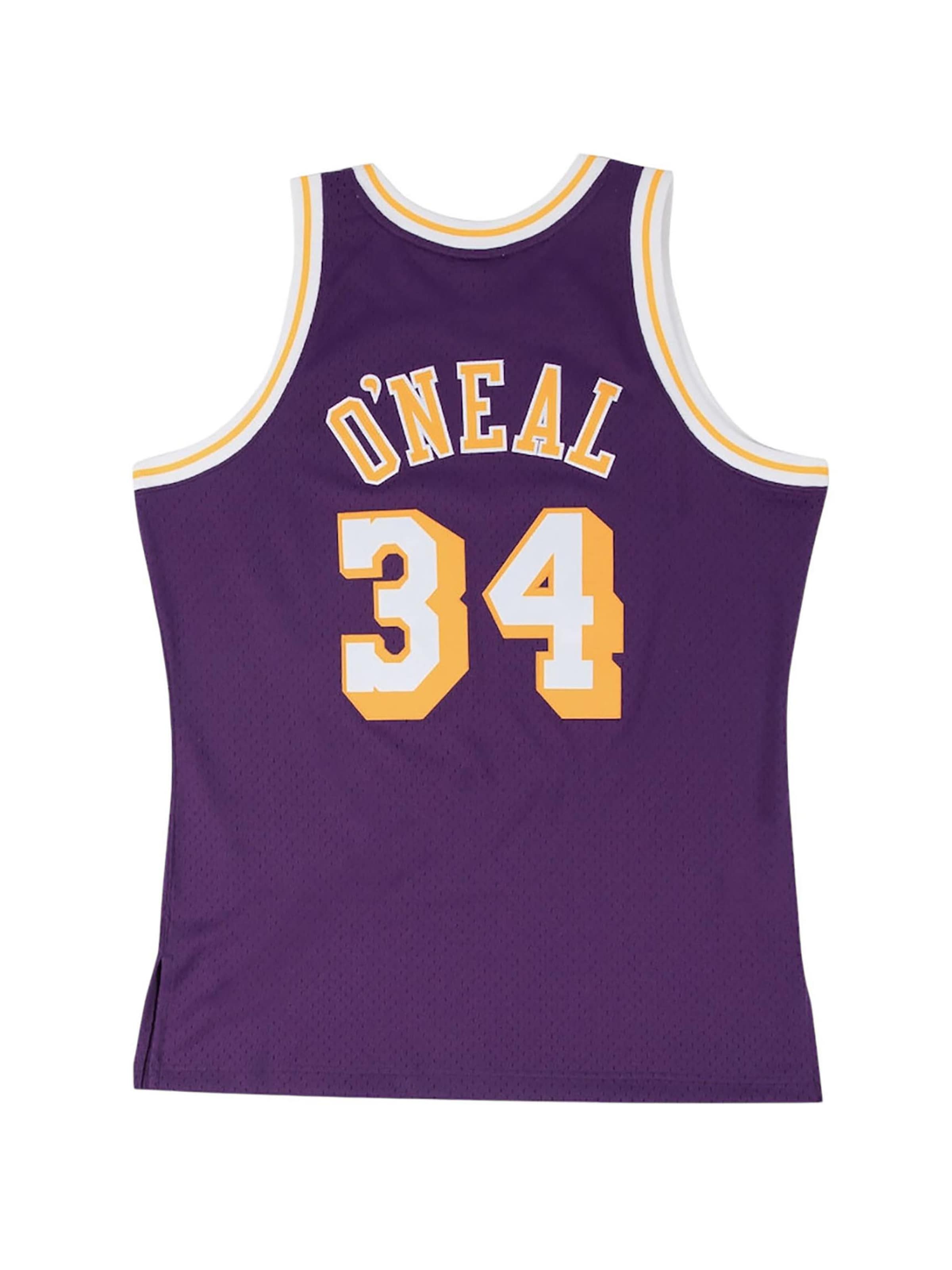 lillā Mitchell & Ness Sportiska stila krekls 'Los Angeles Lakers Shaquille O'Neal 1996/97'