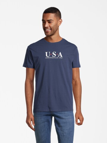 AÉROPOSTALE Shirt in Blue: front