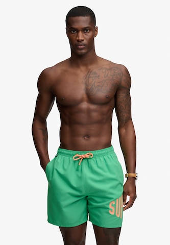 Superdry & Co Zwemshorts in Groen