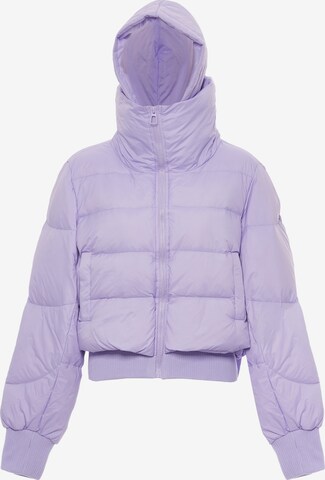 Veste mi-saison MYMO en violet : devant