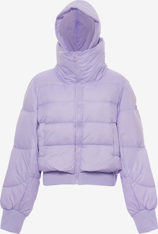 Veste mi-saison MYMO en violet : devant